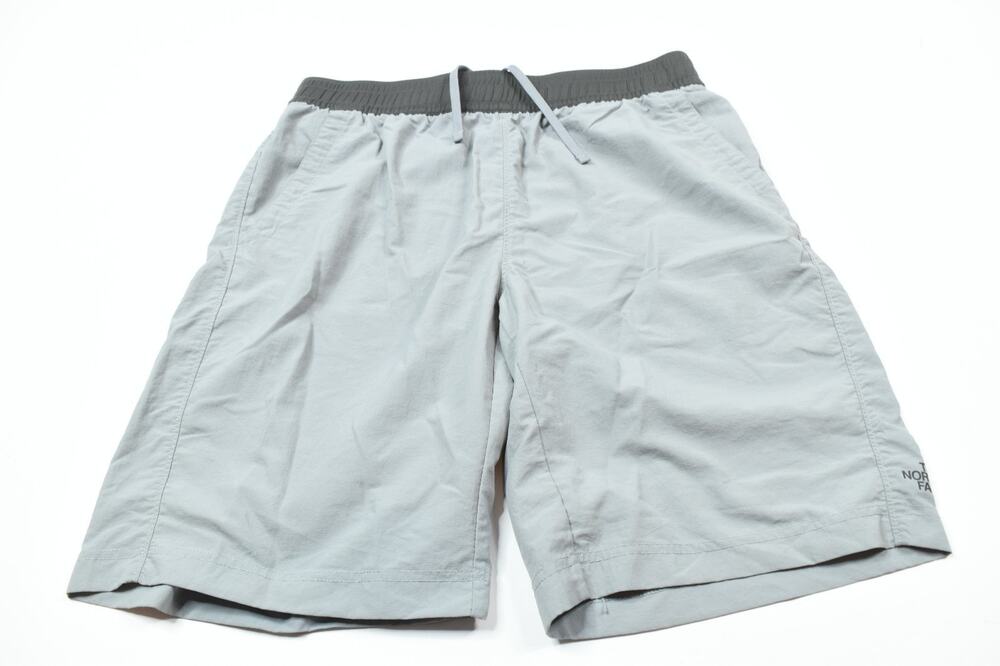 The North Face Men's Pull-On Adventure Shorts Mens Medium Gray Drawstring Hiking